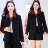 QYMLRX-L2553-Y羊毛呢外套女装短款2025年秋冬季新款翻领单排扣厚款呢子上衣 商品缩略图3
