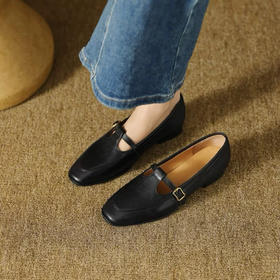 牛皮！！强推~【欧尼英伦】T型乐福鞋丨复古低跟小皮鞋单鞋