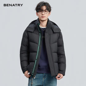 贝纳川冬季新品可脱卸连帽面包服ECF405267