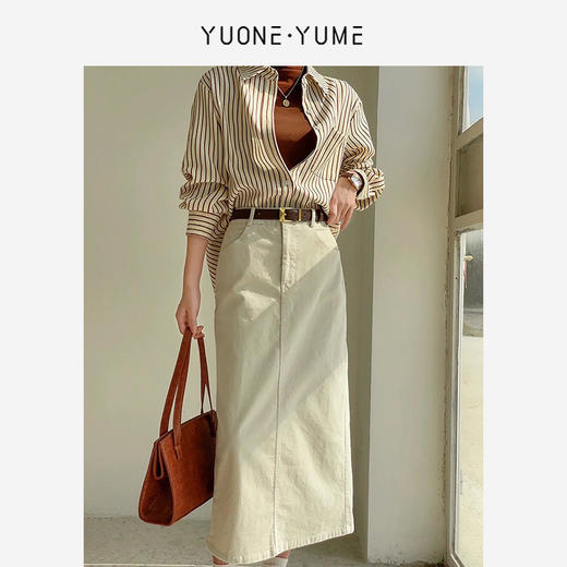 Y5Q10BQ2368 简约百搭灯芯绒半裙 RJ005 商品图1