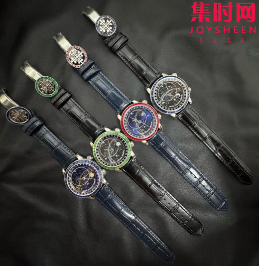 新品上市 匠心打造 百达翡丽PP-3K超级复杂功能时计6104G系列 改装定制宝石款 男士腕表 日内瓦苍穹系列，你可曾想象把星空佩戴在手腕上吗？ 商品图8