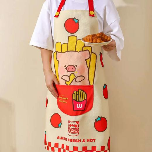4楼Eubelle欧蓓 川岛屋lulu猪围裙厨房 可爱防油防水 活动价：38.8元 商品图2