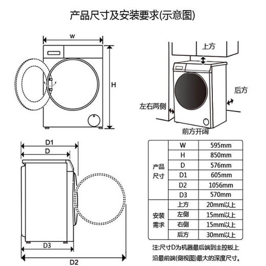 海尔（Haier）全自动滚筒洗衣机单洗 10公斤懒人家用超薄大容量 直驱变频智能投放PRO89 商品图7