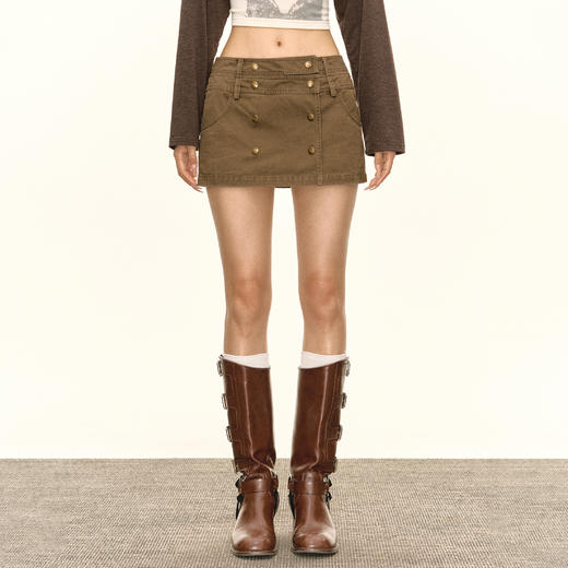Ariseism 美式复古短裙女秋季新款裙子 商品图1