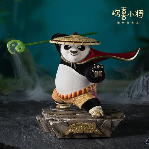 欢喜小将《功夫熊猫》之神龙大侠正版授权潮玩手办桌面摆件礼盒 商品图0