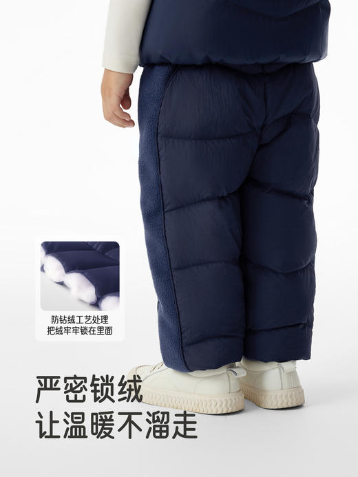 英氏童装羽绒裤小童冬季防寒男童保暖束脚裤子超韧绒YRKCJ4R022A 商品图3