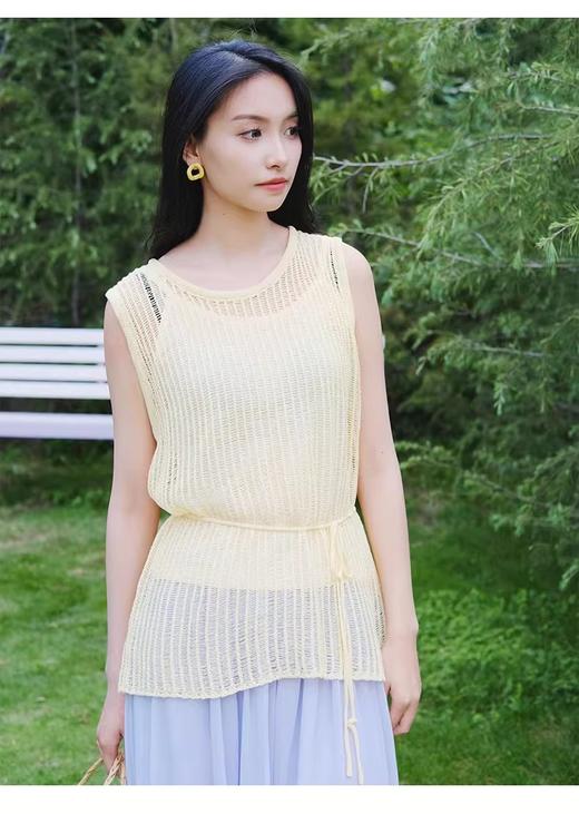 【门店同款】ENJOY夏季“后花园”镂空吊带针织衫 162495641 商品图0