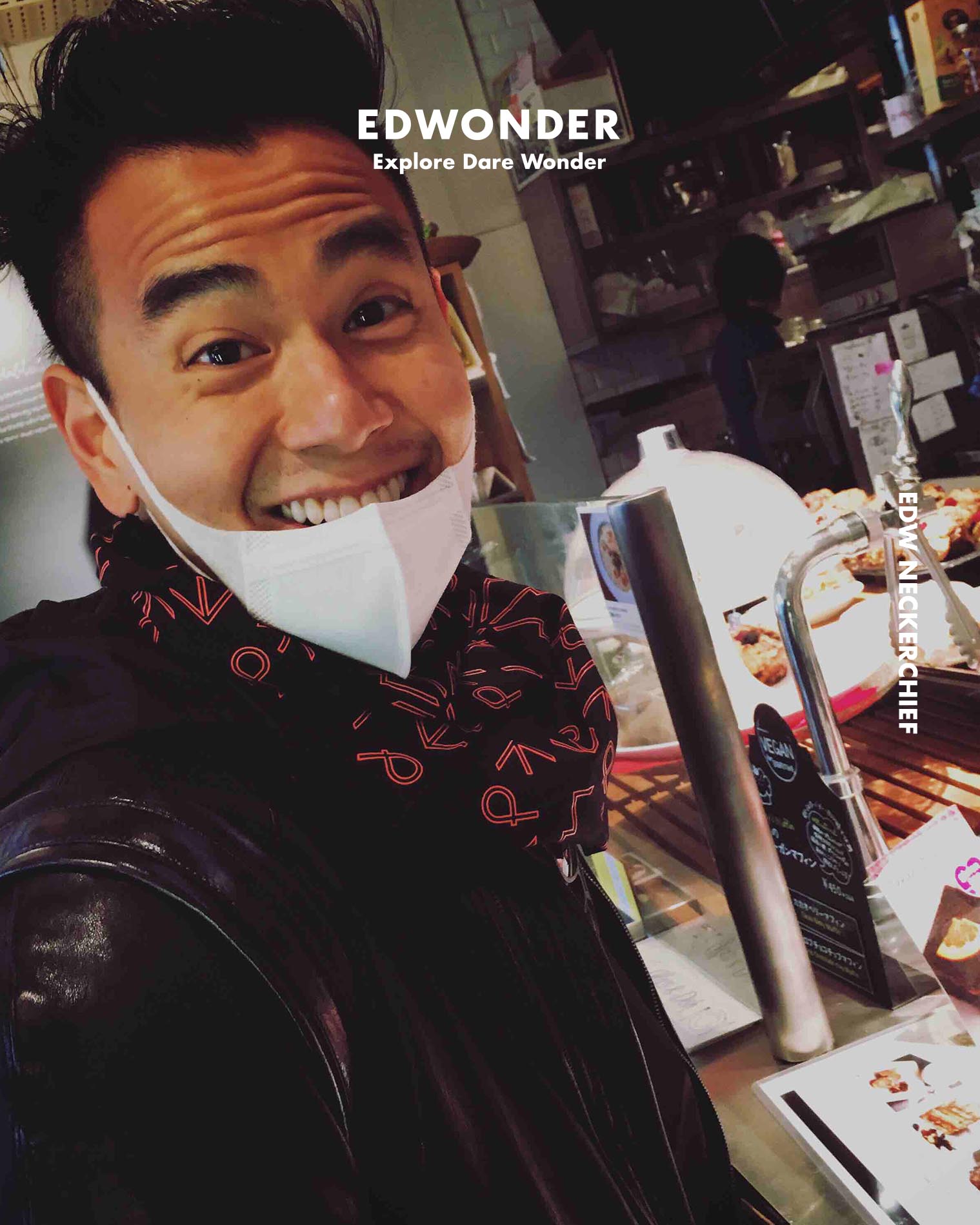 EdW手工印花方巾Neckerchief