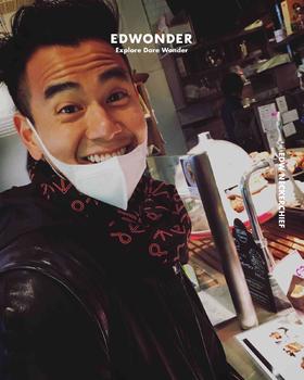 EdW手工印花方巾Neckerchief