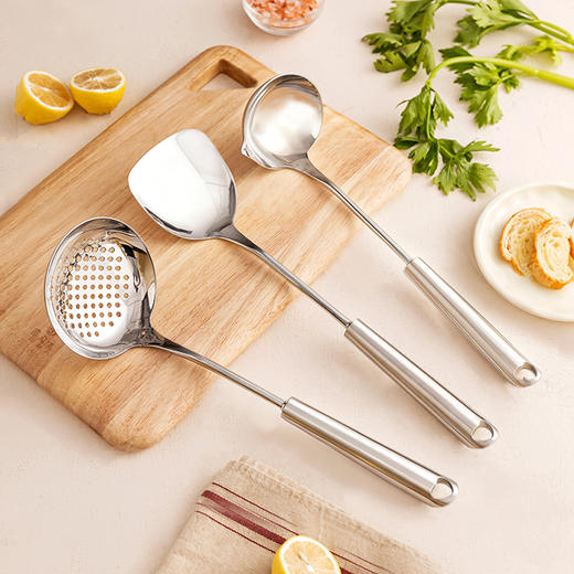 摩登主妇316不锈钢锅铲食品级家用炒勺汤勺煎铲厨具套装炒菜铲子 商品图4