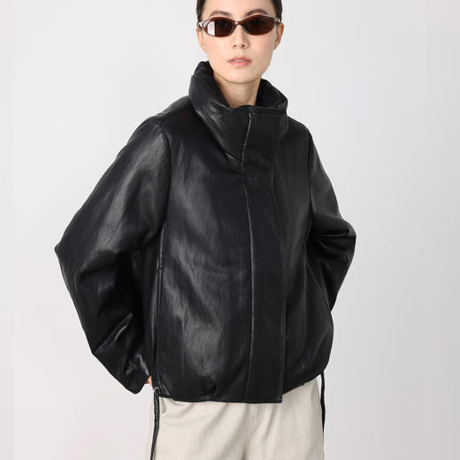 THESOONG|’暖域主义‘冬季新款鹅绒服保暖黑色羽绒服外套HWYRF8007 商品图0