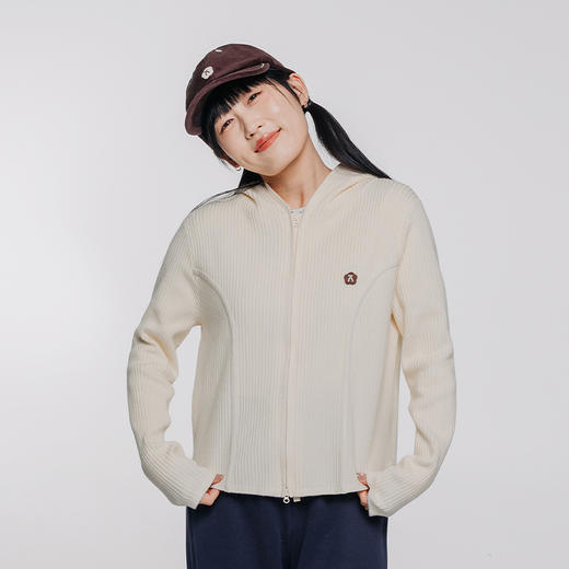 【品牌特惠】ACMEITEM爱棵米-女士连帽毛衫鱼骨设计GAG2780204G 商品图1