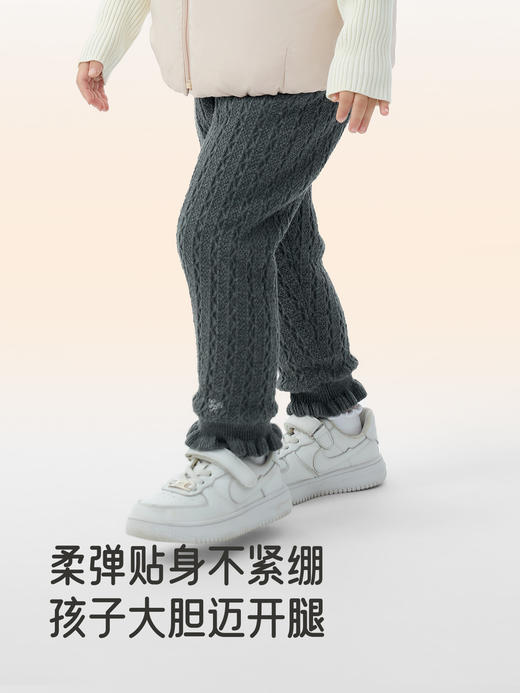 英氏女童长裤冬季保暖女宝舒适百搭新款2025加绒裤子YRKCJ4R036A 商品图3