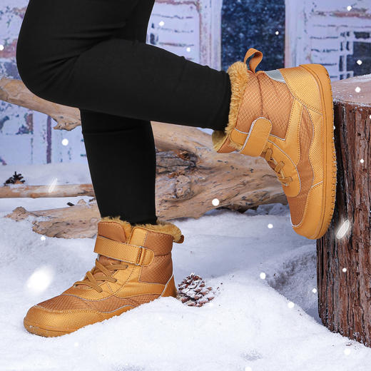 秋冬季新款儿童款中帮加绒加厚防水棉鞋户外保暖外穿雪地靴 商品图5