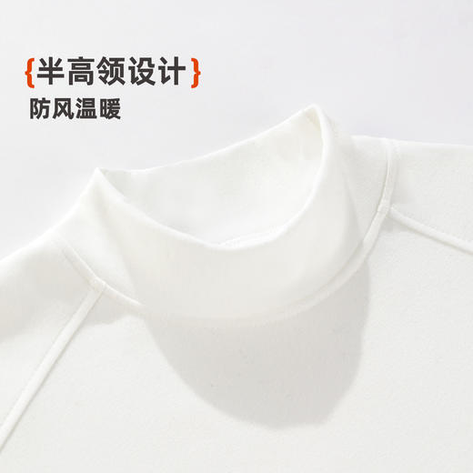 雅黛俪女士磨毛保暖女士打底衫秋冬季内搭外穿上衣黑色显瘦衣服 商品图8