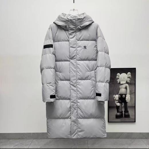 优选丨MLB 纯色长款连帽羽绒服（爆单预售3-5天） 商品图1