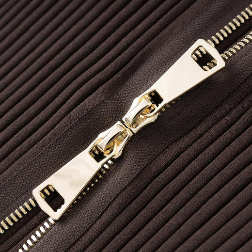 「高货wl」全新升级【铂金会员220/天猫299/差价79】(03750)洛诗琳气质双头拉链开衫2025秋冬小香风弹力短款针织外套 商品图3