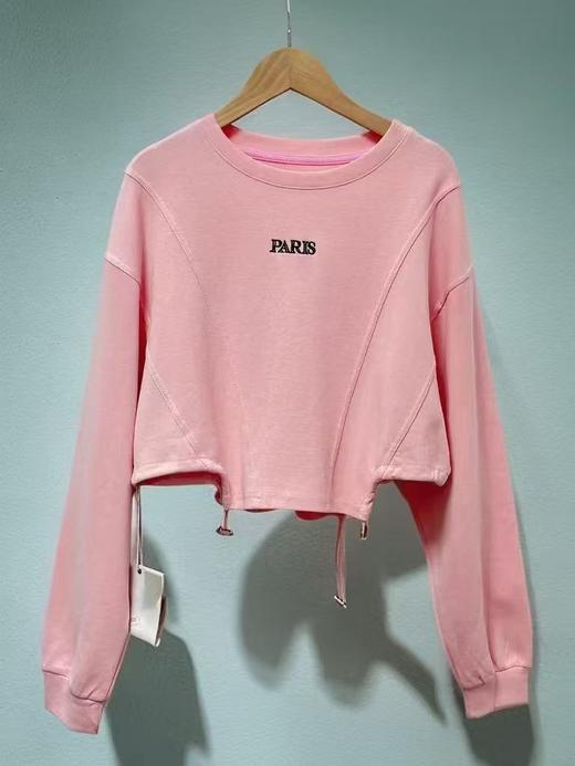 【秋新品】9919长袖短款设计感长袖衫卫衣-喜出 商品图1