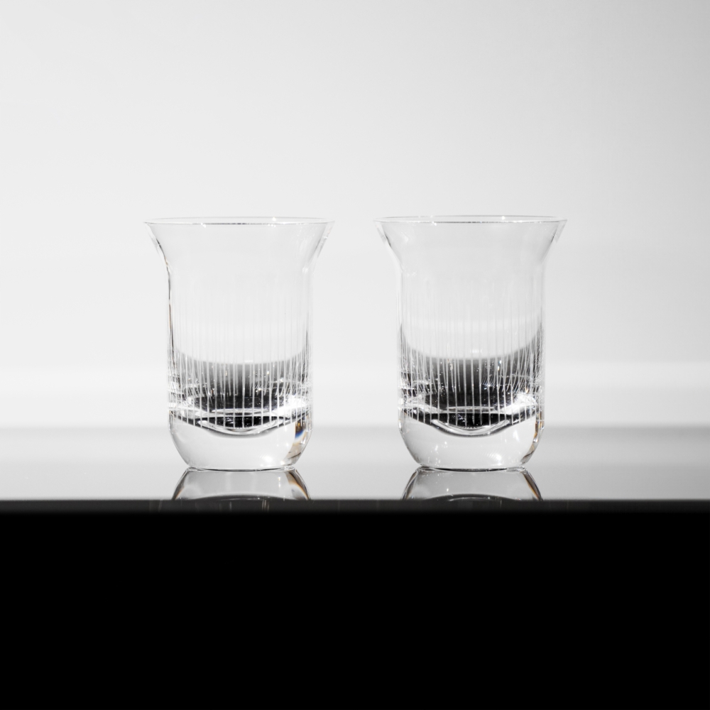 絮雨手刻水杯套装 RESONG日诵家居 水晶玻璃对杯