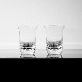 絮雨手刻水杯套装 RESONG日诵家居 水晶玻璃对杯