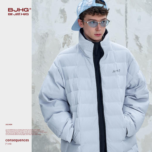 BJHG不计后果长款羽绒服男款冬季双面穿2025新款大口袋防寒外套女 商品图2