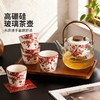 摩登主妇玫瑰提梁泡茶壶套装高颜值结婚新婚礼物2025新款茶水分离玻璃水壶 商品缩略图1