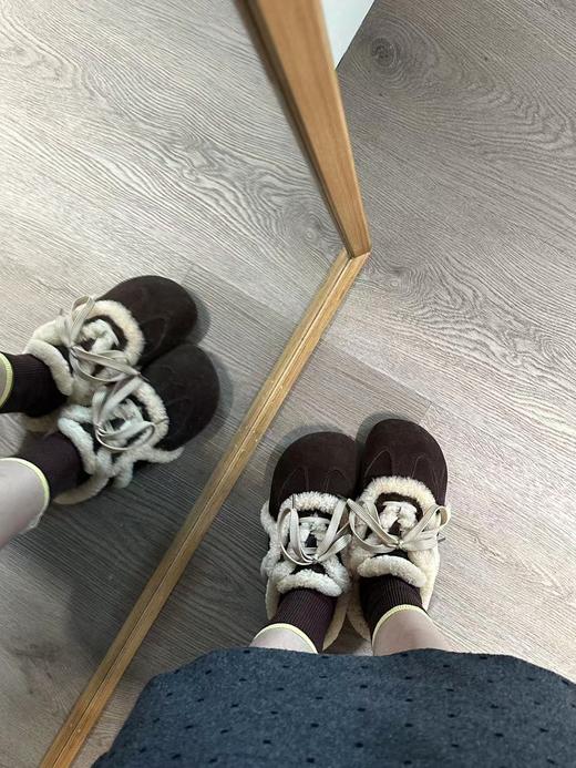【每双送一对袜子】牛皮羊毛系列毛拖鞋！不退可换码～ 商品图7