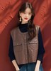12.12错过没有！清货不退【秋新品】25238高级感PU➕粘胶纤维百搭美拉德马甲-喜出 商品缩略图0