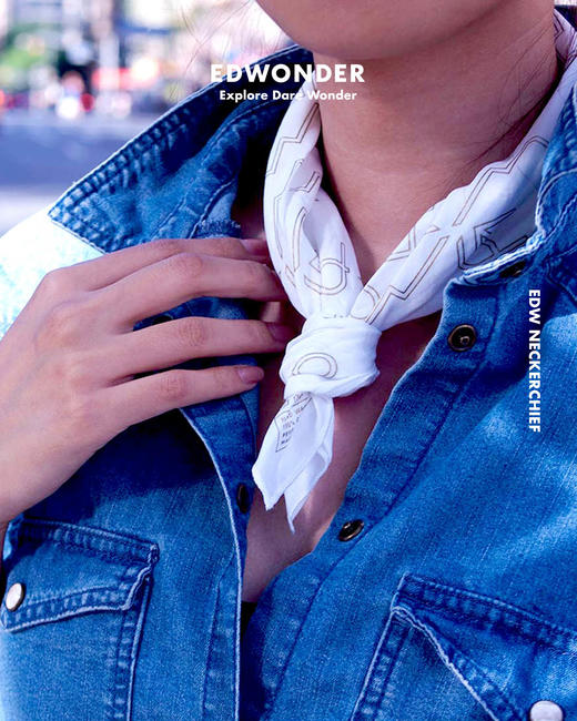 EdW手工印花方巾Neckerchief 商品图3