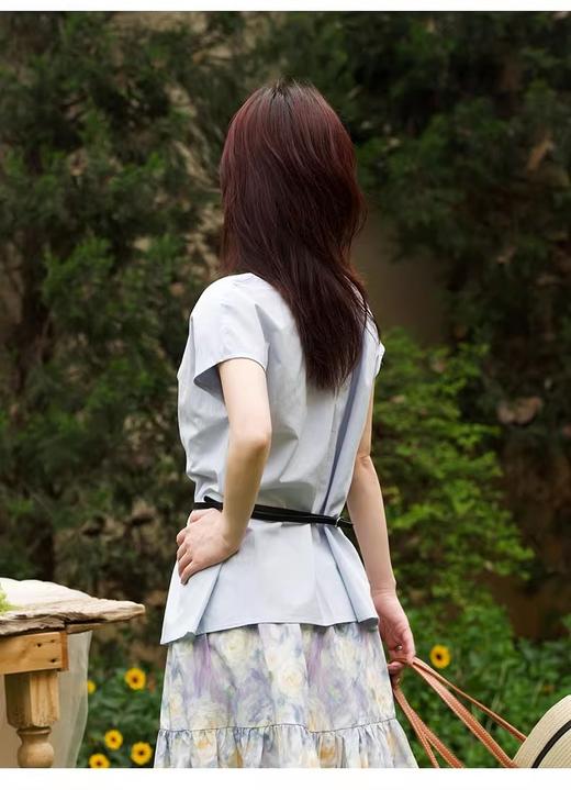 【门店同款】ENJOY夏季“都市漫游”法式扭结上衣配腰带 162278275 商品图6