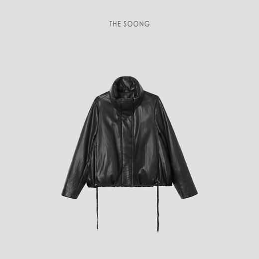 THESOONG|’暖域主义‘冬季新款鹅绒服保暖黑色羽绒服外套HWYRF8007 商品图5