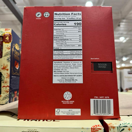 美国✈️特价❤️美国🇺🇸直邮特价299元🉐包税包邮到手了🔥现在是备货巧克力的好时候😍因为随时会断货哈，早点预定下手不怕缺货，法国乔慕黑松露Truffettes巧克力2KG 两盒装 商品图6