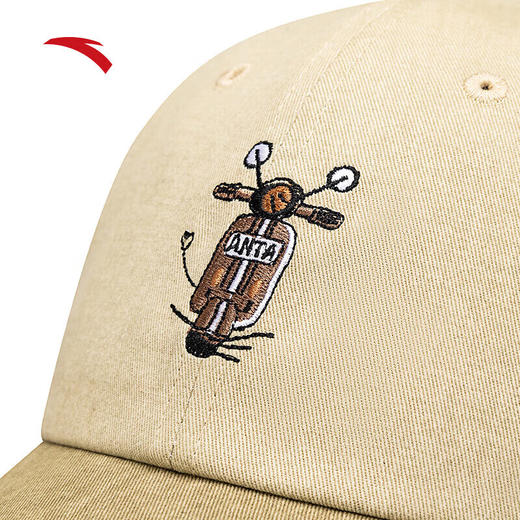 安踏（ANTA）运动男女同款棒球帽夏季百搭休闲潮流遮阳鸭舌防晒帽192538252 梦幻棕-4 商品图2