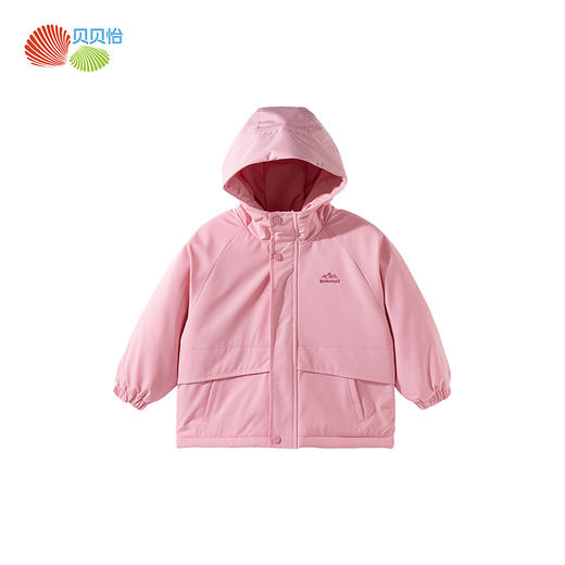 贝贝怡秋冬新款女童棉服中大童连帽防风保暖软壳棉服ZB4ES040 商品图5