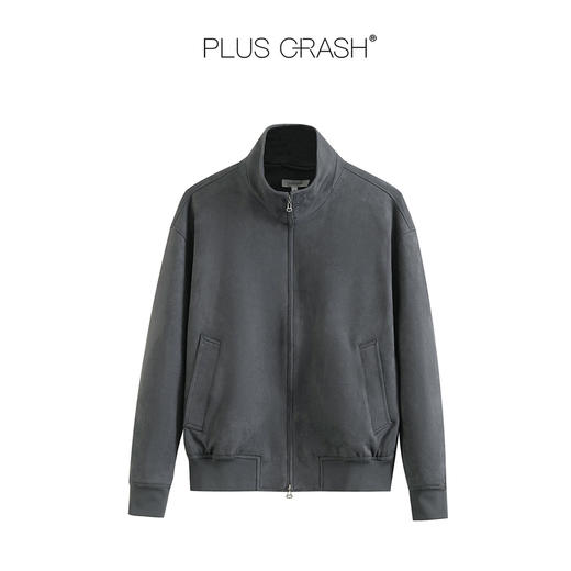 PLUS CRASH2025秋季新款立领男士夹克老钱风复古休闲百搭宽松外套 商品图3