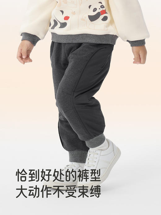 英氏针织长裤秋冬新款夹棉保暖防寒防风休闲百搭裤子YRKCJ4R030A 商品图2