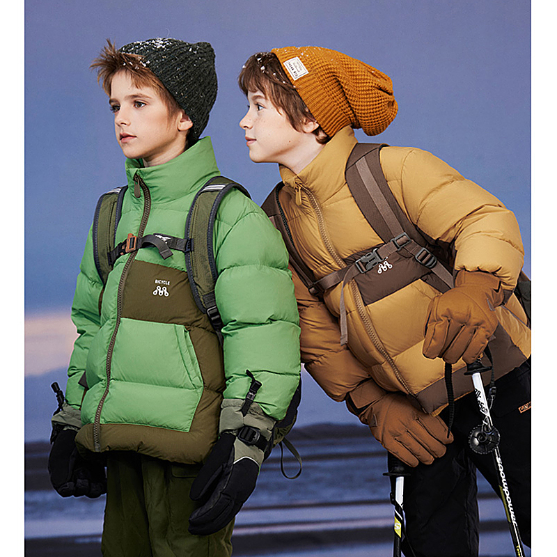 【MQD】【马立奥同款】童装儿童羽绒服三防抗菌绒男童中大童面包服