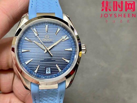 欧米茄VS海马150米系列 75周年纪念版 夏日蓝 湖蓝海马 密底海马 6点位日历 Aqua Terra 150米腕表 8900一体机 男士腕表 表径41mm 商品图0