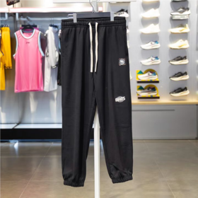 李宁男子反伍束脚针织运动裤AKLU203-4