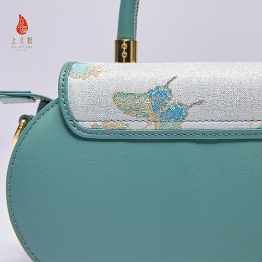 新中式国风宋锦腋下包 手提包 晴春蝶戏拎包BWS25A0401 商品图9