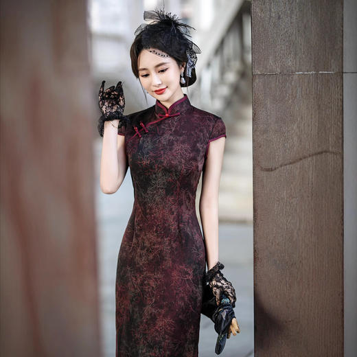 2025红色旗袍春季新款改良新中式敬酒服新娘订婚礼服日常可穿少女 商品图0