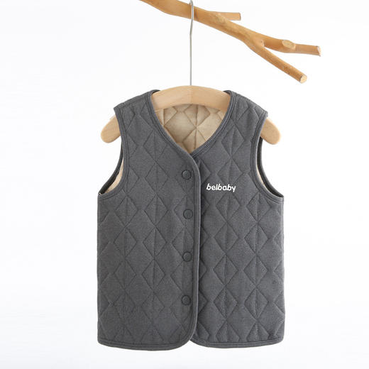 【新升级一代！600克加厚款！蚕丝&羊毛！】儿童羊毛马甲 男童德绒保暖加厚宝宝坎肩 女童加厚夹棉背 心护肚马夹 商品图6