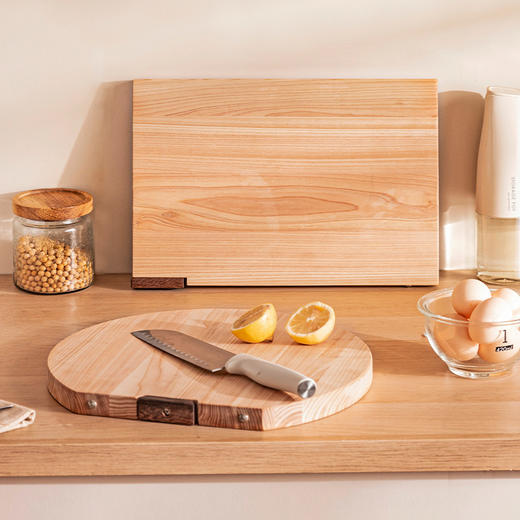 摩登主妇桧木菜板抗菌防霉家用案板食品级实木水果切菜板刀板砧板 商品图4