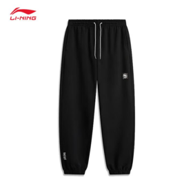 李宁男子束脚针织运动裤AKLU199-1
