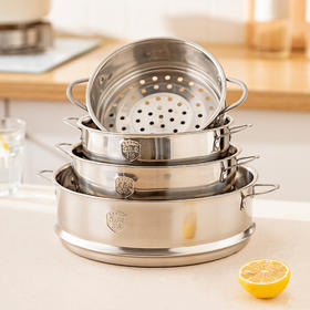 摩登主妇316L不锈钢蒸屉电饭煲蒸格食品级家用小奶锅蒸锅篦子蒸笼
