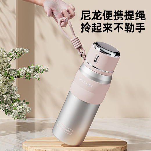 新款智能保温杯女高颜值316不锈钢水杯夏季保冷保温直饮杯子 商品图2