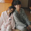 【全棉磨毛】预售~快乐小狗情侣睡衣女春秋季2025新款纯棉卡通刺绣长袖卡通家居服全棉男女 商品缩略图1