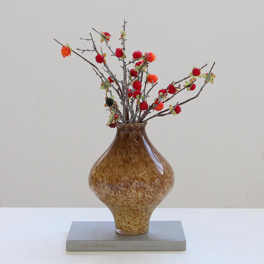 现代简约渐变纹花瓶仿真花摆件家居样板房客厅玄关台面郁金香装饰 商品图8