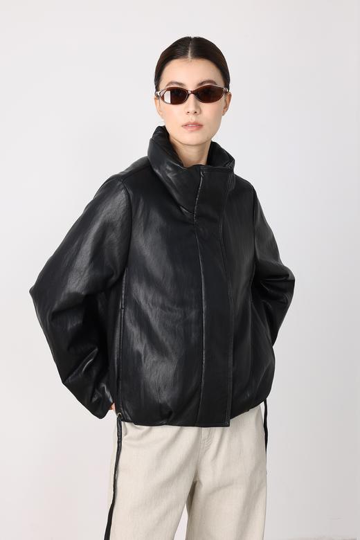 THESOONG|’暖域主义‘冬季新款鹅绒服保暖黑色羽绒服外套HWYRF8007 商品图2