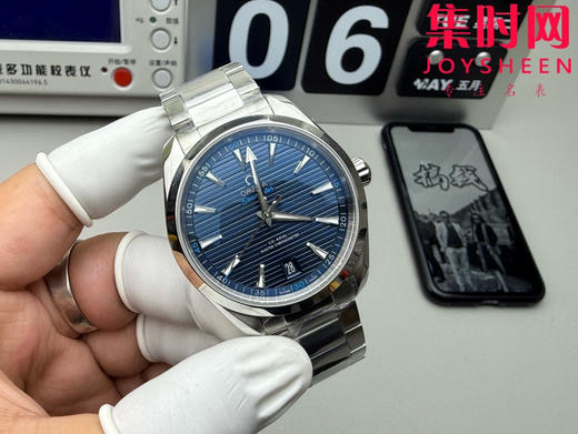 欧米茄VS海马150米系列 柚木蓝 6点位日历 Aqua Terra 150米腕表 8900一体机 男士腕表 表径41mm 商品图1